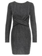 Onlqueen L/S Glitter Twist Dress Jrs ONLY Grey