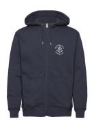 A-Project Hooded Zip Sweatshirt Makia Navy