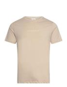 Lindbergh Print Tee S/S Lindbergh Cream