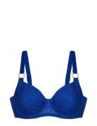 Madras Bikini Top Dorina Blue