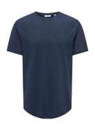 Onsmatt Life Longy Ss Tee ONLY & SONS Navy