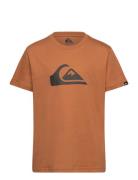 Ev Comp Logo Ss Yth Quiksilver Brown