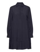 A-Line Jaquard Shirt Dress Lexington Clothing Navy