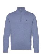 Cotton Half-Zip Sweater Lexington Clothing Blue