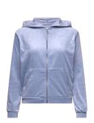 Velour Hoodie Jacket Hunkemöller Blue