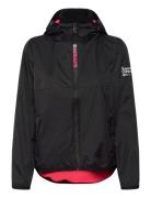 Hooded Logo Windbreaker Jacket Superdry Sport Black