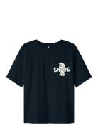 Nlnfordy Smurfs Ss L Top Bfu LMTD Black