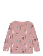 Top Animal Flower Aop Lindex Pink