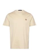 Crew Neck T-Shirt Fred Perry Cream