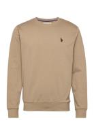 Uspa Sweat O Neck Adler Men U.S. Polo Assn. Beige