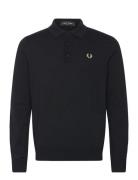 Classic Knitted Shirt Ls Fred Perry Black