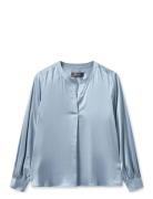 Mmenfa Satin Blouse MOS MOSH Blue