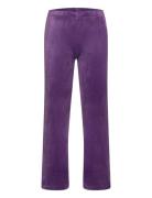 Leggings Flare Velour Solid Lindex Purple