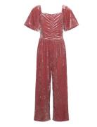 Jumpsuit Crushed Velvet Lindex Pink