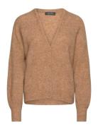 Mmthora V-Neck Knit Cardigan MOS MOSH Beige