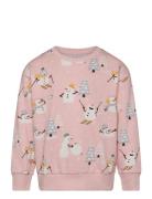 Sweater Snowman Story Lindex Pink