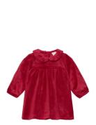 Dress Velour Lindex Red