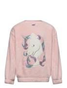 Sweater Pile Unicorn Sequins Lindex Pink