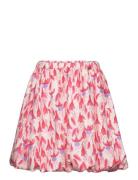 Fuchsia Aop Woven Balloon Skirt Mini Rodini Pink