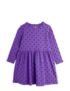 Polka Dot Ls Dress Mini Rodini Purple