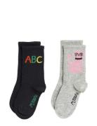 Abc 2-Pack Socks Mini Rodini Patterned