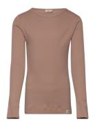 Plain Tee Ls MarMar Copenhagen Brown