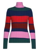 Multi Stripes Knitted Turtle Neck Bobo Choses Patterned