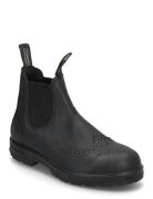 Bl 2443 Elastic Sided Brogue Boot Blundst Black