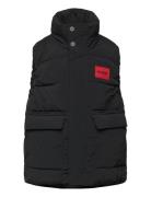 Puffer Jacket Sleeveless Hugo Kids Black