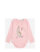 Baby Beneath The Moon Ruffle Body Bobo Choses Pink