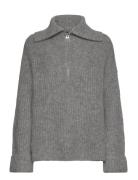 Mmsenada Thora Highneck Knit MOS MOSH Grey