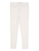 Pointelle Junior Leggings W. String Copenhagen Colors Cream