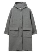 Mmkenya Hoodie Wool Coat MOS MOSH Grey