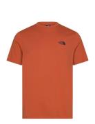 M S/S Simple Dome Tee The North Face Orange