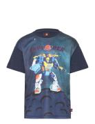 Lwtaffy 100 - T-Shirt S/S LEGO Kidswear Navy