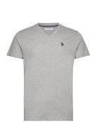 Uspa T-Shirt V-Neck Cem Men U.S. Polo Assn. Grey