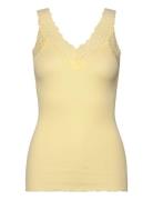 Rwbernadine Sl Lace Top Rosemunde Yellow