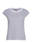 Organic Jersey Stripe Teasy Tee Fav Mads Nørgaard Blue