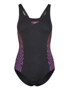 Womens Placement Muscleback Speedo Black