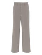 Joellegz Mel. Pinstripe Mw Pants Gestuz Beige