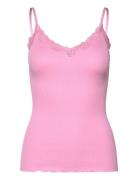 Rwbeatha Sl Regular Singlet Top Rosemunde Pink