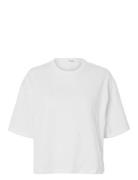 Slfpenny Ss Embroidered Tee Selected Femme White