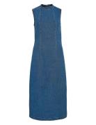 Viwinona S/L Midi Dress Mbd/Bfs Vila Blue