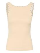 Gzdrew Reversible Eyelet Top Gestuz Cream
