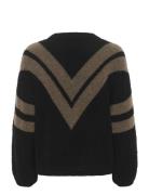 Alphagz Ls Striped Pullover Gestuz Black