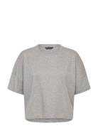 Tally Jrsy Sslv Crewnk Tee French Connection Grey