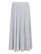 Crfolo Plissé Skirt Cream Grey