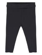 Cotton Ribbed Leggings Mango Black