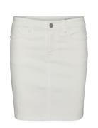 Vmluna Hr Denim Skirt Mix Ga Vero Moda White