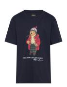 Polo Bear Cotton Jersey Tee Ralph Lauren Kids Navy